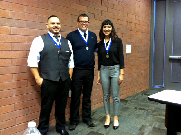 Three FC debate students win first, second and third place at the 'Three for Free' tournament on Oct. 16.