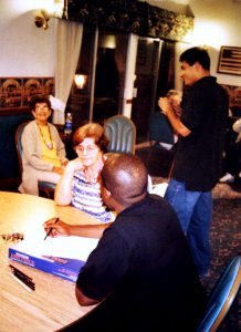 Oil Portraiture Class in 2005 Visiting Assisted Living Facility