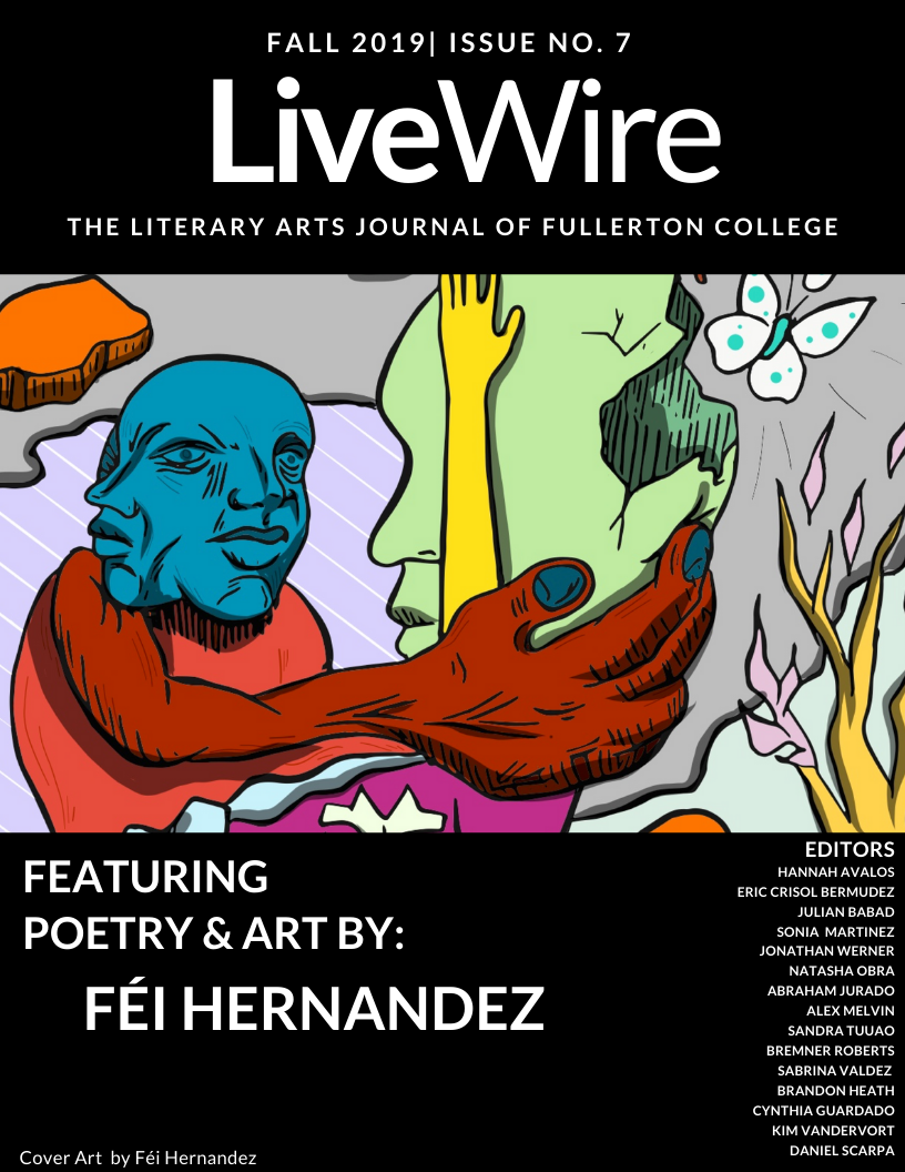 7th edition of LiveWire magazine featuring art and poetry Féi Hernandez