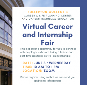 Virtual Job Fair flyer