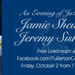 ! Tune in this Friday, October 2 to enjoy “An Evening of Jazz with Jamie Shew and Jeremy Siskind.” The college’s first live-streamed concert broadcast from the Campus Theatre will air for free on Facebook from 7-8 p.m.