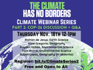 Climate Webinar Series Part 2: COP-26 discussion