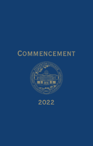 Commencement 22 program cover, link to download